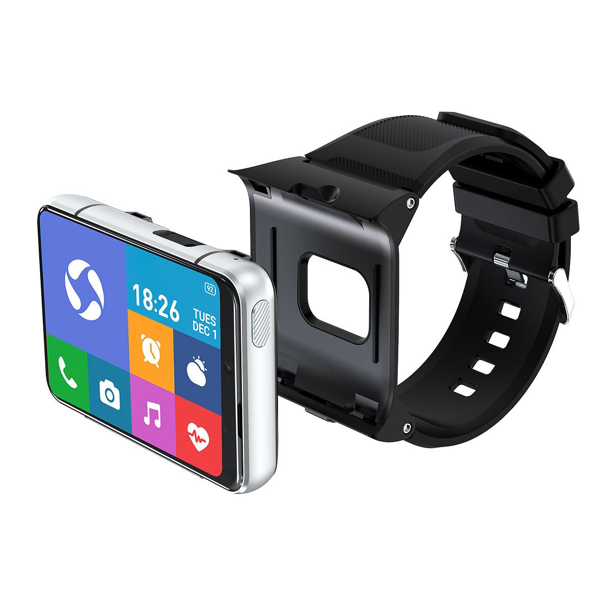 S999 4G Smart Watch SIM Card 2300mAh Battery 2.88" Screen Android 9.0 GPS Navigation 4GB +64GB Dual Camera Smartwatch